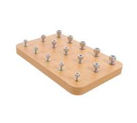 VERDANVERSE Wooden Pegboard for Hand Rehabilitation Eye Coordination Trainer for Finger Exercises Wooden Board for Home Use and Therapy Sessions