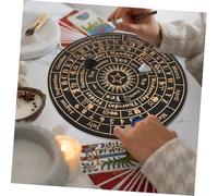 VERDANVERSE Wooden Pendulum Divination Board Large Spiritual Message Pad with Carved Symbols for Witchcraft and Home Decor Gifts for for for for for for