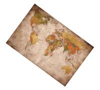 VERDANVERSE World Map with Crisp Lines Printed Delicate Tapestry Polyester Wall Blanket and No Fade, Stylish Home Adornment for Kitchen and Backdrops for Photographers