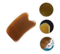 VERDANVERSE Yak Horn Gua Sha Scraping Plate Thick Muscle Relief Accessory for Whole Body and Facial Massage Natural Material Safe Skin-Friendly Scraper Board for Self and Family Use
