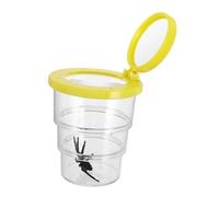 VERDANVERSE Yellow Insect Observation Jar with Magnifier for Portable Bug Viewer Box for Childrens Science Exploration Enhances Fine Motor Skills and Nature Learning Educational for Boys