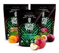 Verde Mate Green Fruity Yerba Mate Tea Set 3x500g - Mango & Maracuya, Apple & Mint, Passionate Fruits, Brazilian