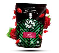 Verde Mate Green Rosa 0,5 kg | Fine yerba mate with rose petals 500 g | Mild taste | Natural caffeine | Yerba Mate tea from Brazil | 500 g