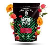 Verde Mate Green Yerba Mate Fresa 0,5kg - Brazilian Mate Tea, Strawberry Rose Tea