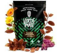 Verde Mate Roasted Yerba Mate Tea Amaretto 400g - Smooth & Nutty with Almonds, Italian-Style Energy from Brazil