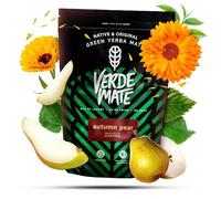 Verde Mate Yerba Mate Tea Autumn Pear 500g - Air-dried, Unsmoked, Without Stems or Powder, Pear & Marigold Blend from Brazil