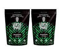 Verde Mate Yerba Mate Tea Despalada 2x500g - Air-dried, Unsmoked, Without Stems or Powder, Pure Leaf Cut from Brazil