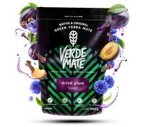 Verde Mate Yerba Mate Tea Dried Plum 500g - Air-dried, Unsmoked, Without Stems or Powder, Autumn Blend from Brazil