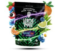 Verde Mate Yerba Mate Tea Game On 400g - Air-dried, Unsmoked, Without Stems or Powder, Energy Drink Flavour from Brazil
