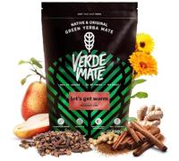 Verde Mate Yerba Mate Tea Let’s Get Warm 400g - Air-dried, Unsmoked, Without Stems or Powder, Spiced Blend with Pear and Cinnamon from Brazil