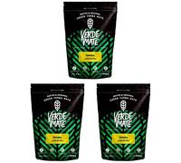 Verde Mate Yerba Mate Tea Limon 3x500g - Air-dried, Unsmoked, Without Stems or Powder, Citrus Infused Blend from Brazil