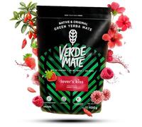 Verde Mate Yerba Mate Tea Lover's Kiss 400g - Air-dried, Unsmoked, Without Stems or Powder, Romantic Fruity Blend from Brazil