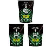 Verde Mate Yerba Mate Tea Menta Limon 3x500g - Air-dried, Unsmoked, Without Stems or Powder, Refreshing Mint and Lemon Blend from Brazil