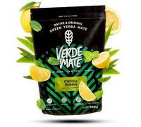 Verde Mate Yerba Mate Tea Menta Limon 400g - Air-dried, Unsmoked, Without Stems or Powder, Refreshing Mint and Lemon Blend from Brazil