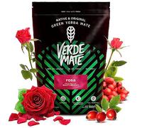 Verde Mate Yerba Mate Tea Rosa 500g - Air-dried, Unsmoked, Without Stems or Powder, Delicate Floral Blend with Rose from Brazil