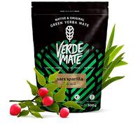 Verde Mate Yerba Mate Tea Sarsaparilla 500g - Air-dried, Unsmoked, Without Stems or Powder, Exotic Herbal Blend with Apple from Brazil