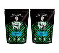 Verde Mate Yerba Mate Tea Terere 2x500g - Air-dried, Unsmoked, Without Stems or Powder, Refreshing Cold Brew Blend with Pineapple from Brazil