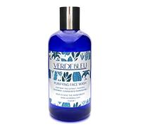 Verdebleu - 99% Natural - Purifying Face Wash - Rhassoul, Rosemary, Frankincense, Geranium. No Sulfates/Parabens, No Soap. pH 5.5, Sensitive Skin. We Donate 5% of Profit to Save the Rainforest. 250ml