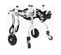 VERDELZ Dog Wheelchair, Adjustable Full Support Pet Wheelchair 4 Wheels Dog Cart Front and Hind Legs Rehabilitation for Handicapped Small Dog Doggie Puppy Cat.