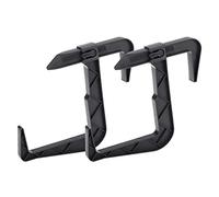 VERDENIA Flower Box Holder Flower Pot Holder Balcony Box Hook Flower Box Holder Accessories for Balcony Outdoor Accessories Made of Plastic Lightweight Stable Many Colours Two Pieces 23834 Graphite