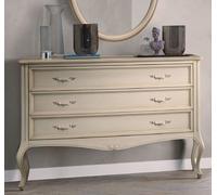 Verdi Italian Chest - 3 Drawer - Ivory - French Style