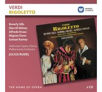 VERDI: RIGOLETTO - SILLS/MILNES/KRAUS/RUDEL/DUNN/RAMEY 2 CD NEW