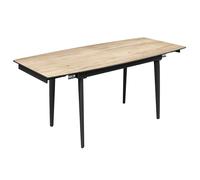 verdun ceramic extending dining table in oak effect