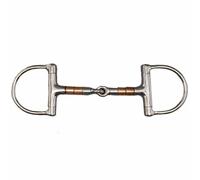 Verdun snaffle bit broken in stainless steel copper rollers Tattini