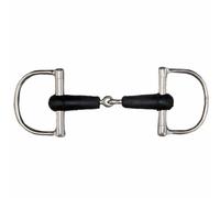 Verdun stainless steel snaffle bit with rubber barrels Tattini