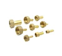 VerdureJ 4mm 6mm 8mm 10mm 12mm 14mm 16mm 19mm 25mm 32mm Hose Barb 1/8" 1/4" 3/8" 1/2" 3/4" 1" Female Brass Pipe Fitting Connector(4mm,1/8")