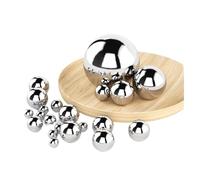 VerdureJ Dia 0.5-60mm Solid 304 Stainless Steel Ball 0.7/0.8/1/1.4/1.5/1.8/2/2.38/2.5/2.8/3/3.175/3.5-50mm Precision Bearing Steel Ball(4mm (200pcs))