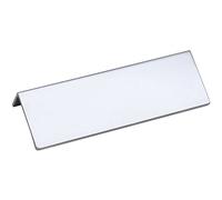 Verges Pull Drawer Handle, Cabinet Hardware, Hole Spacing 32 mm Width 71 mm Die-Cast Zinc Polished Chrome-Plated