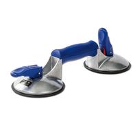 Veribor® Blue Line 2-Head Suction Lifter Aluminum with Vacuum Safety Indicator