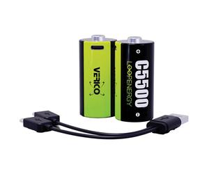 Verico 1BTOV-A4N0A2-NN LoopEnergy Li-Ion C Batt 3700mAh 1.5V 2 pcs...