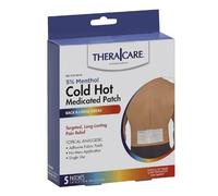 Veridian Healthcare Theracare Cold Hot Medicated Patch, White, 5 Count