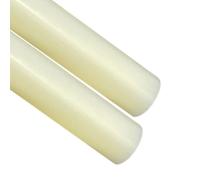 VERIDIANFLOW 2 Pieces Beige Yellow Nylon Rod Length 500Mm, Engineering Plastic Rod Diameter 20-35Mm Suitable for DIY And Mechanical Projects(Diameter 20mm)