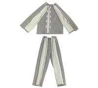 VERIDIANFLOW Bedridden Patient Clothing, Hospital Gowns Tear Away for Postoperative Patients Post Surgery Dialysis Elderly Care(Men Grey B,XXL)