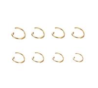 VERIDIANFLOW Jump Rings 100-200Pcs/Lot Stainless Steel Open Jump Rings Split Connectors for DIY Jewelry Making Accessories(Open Ringx100pcs,7mm x 0.8mm)