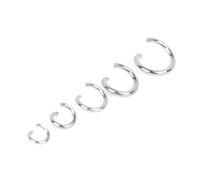 VERIDIANFLOW Jump Rings 50-200pcs 4-8mm Stainless Steel Open Jump Rings Split Connector for Jewelry Making Findings Accessories Supplies(Steel,1.0x7mm 200pcs)