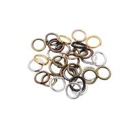 VERIDIANFLOW Jump Rings 50-200pcs/lot 3-20mm Open Jump Rings Loops Split Connectors for DIY Jewelry Making Findings DIY Accessories(Color 9,6mm x 200pcs)