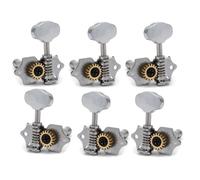 VERIDIANFLOW Locking Tuners 6Pcs Ratio Vintage Open 18:1 Gear String Tuners Tuning Pegs Key Machine Head for Ukulele Acoustic Classical Guitar(3 Right 3 Left)