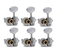 VERIDIANFLOW Locking Tuners 6Pcs Ratio Vintage Open 18:1 Gear String Tuners Tuning Pegs Key Machine Head for Ukulele Acoustic Classical Guitar(6 Left)