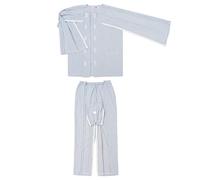 VERIDIANFLOW Long Sleeved Bedridden Pajamas Set Tear Away Cotton Pajamas Set, Patient Clothing for Dialysis, Elderly Care, Disabled,Blue,M