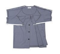 VERIDIANFLOW Post Shoulder Surgery Recovery Shirts Short Sleeves, Tear Away Shorts with Two-Way Zipper, Bedridden Patient Clothing(C Top,XXL)