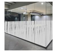 VERIDIANFLOW Window Film Privacy Film, Matte Stripe Stained Glass Decorative Sticker(90x500cm)