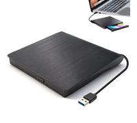 Veridius External CD DVD Drive for USB 3.0 Slim Portable CD DVD Drive Player Burner Writer Reader Rewriter Optical Disc for Laptop PC Desktop Mac IOS Macbook Pro Windows 11 10 8 7 / XP Vista Linux