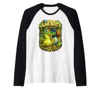 Verified Lab Rat - Mildly Radioactive - Funny Science Raglan Baseball Tee