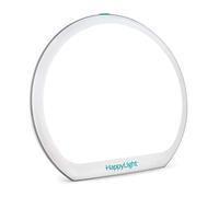 Verilux® HappyLight® Alba - New Round UV-Free LED Therapy Lamp, Bright White Light with 10,000 Lux, Adjustable Brightness, Color, and Countdown Timer