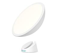 Verilux HappyLight Halo - Cordless LED Light Therapy Lamp with a 360° Magnetic Base & Rechargeable Battery for Portable, UV-Free, Full Spectrum 10,000 LUX Light with Adjustable Brightness and Color