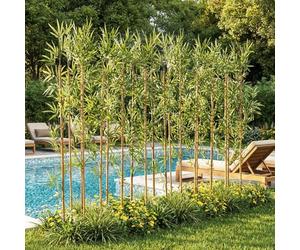VeriNatural Artificial Bamboo Tree, 150cm UV Resistant, 12 Poles | Natural cane stems, flexible PE-leaf branches and a pot-free design suit indoor, garden and commercial displays